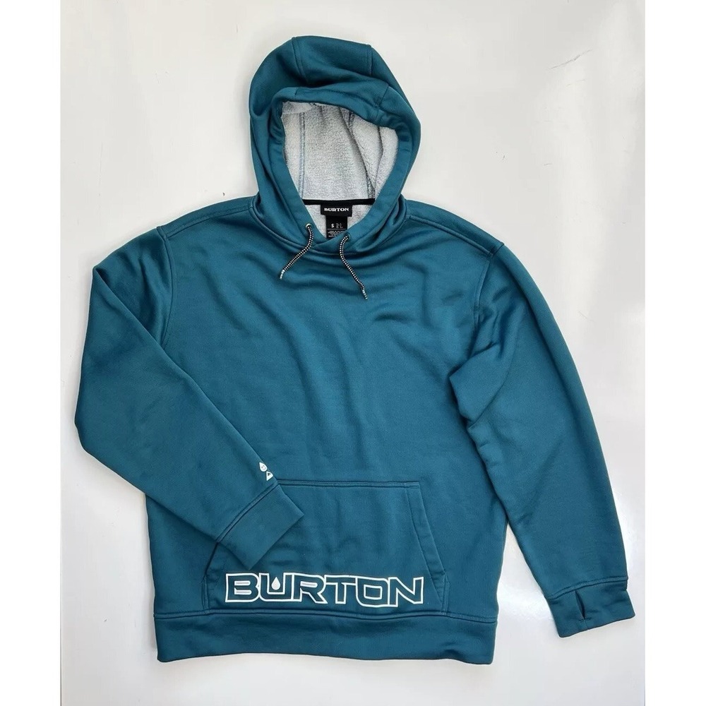 Burton Hoodie Blue Oak Solution-Dyed Pullover Fleece / Men's Small